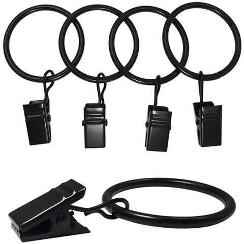 Clip Per Anelli Per Tende Da 20 Pezzi, Anelli Per Aste Per Tende, Clip Per Tendaggi 3,5x3,2 Centimetri - Foto 1