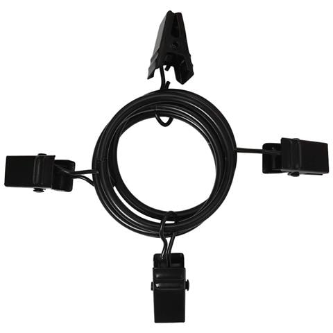 Clip Per Anelli Per Tende Da 20 Pezzi, Anelli Per Aste Per Tende, Clip Per Tendaggi 3,5x3,2 Centimetri - Foto 2