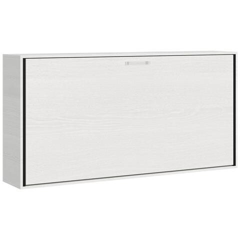 Letto Kando Singolo Orizzontale Bianco Frassino Con Materasso - Foto 2