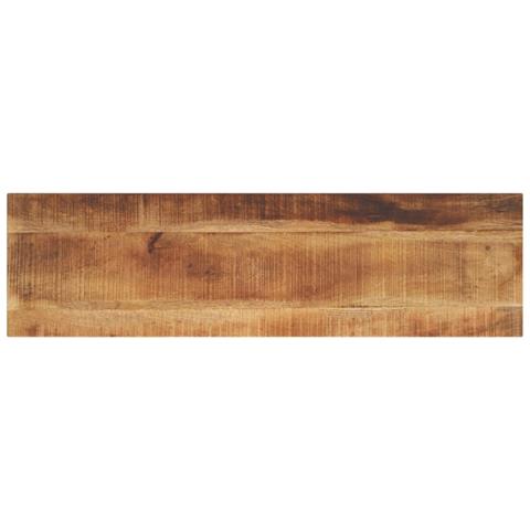 Piano Per Tavolo 100x20x3,8 Cm Rettangolare Legno Mango Grezzo - Foto 1