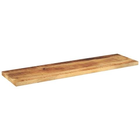 Piano Per Tavolo 100x20x3,8 Cm Rettangolare Legno Mango Grezzo - Foto 2