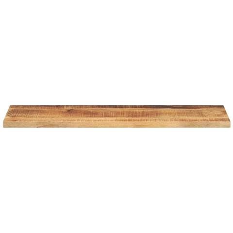 Piano Per Tavolo 100x20x3,8 Cm Rettangolare Legno Mango Grezzo - Foto 3