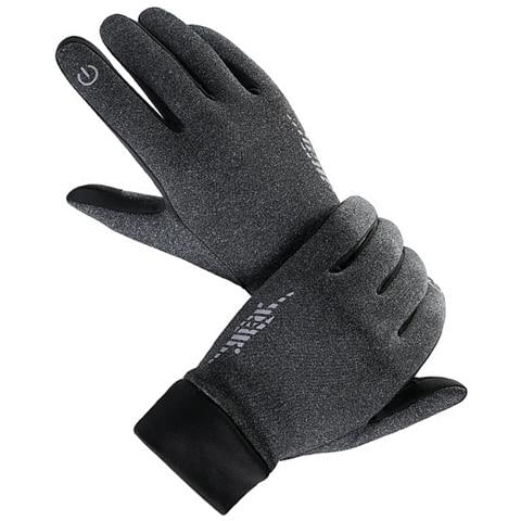 Guanti Caldi - Guanti Invernali Touchscreen Per Ciclismo, Guida Grey L - Foto 1