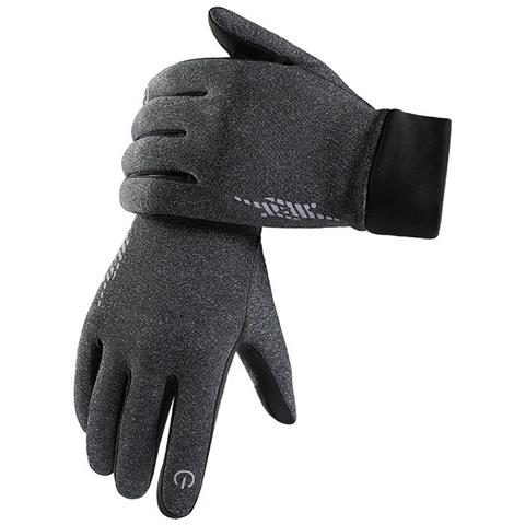 Guanti Caldi - Guanti Invernali Touchscreen Per Ciclismo, Guida Grey L - Foto 2