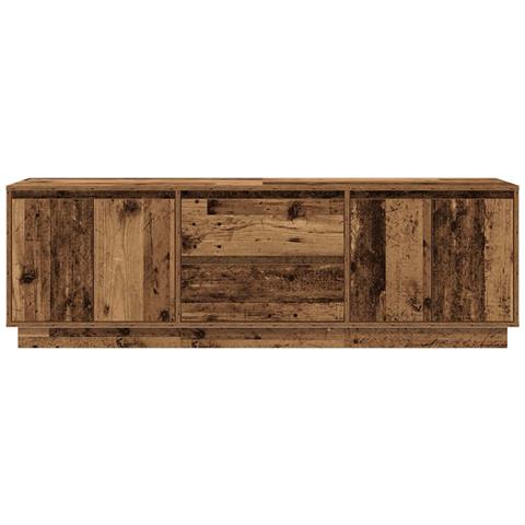 Mobile Porta TV con Luci LED Legno Antico 160,5x41x50 cm - Foto 10