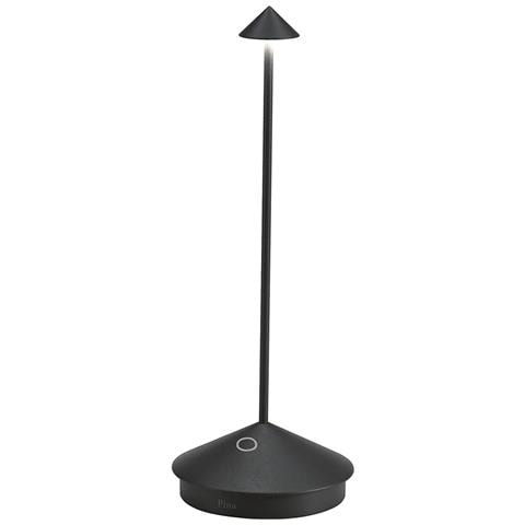 Lampada A Led Da Tavolo Pina Pro Nero Opaco Ricaricabile E Dimmerabile Senza Fili 2200-2700-3000k - Foto 1