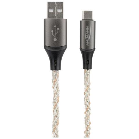 1700-0158 cavo USB 1 m USB A USB C Multicolore - Foto 1
