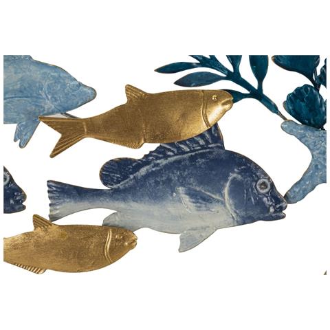 Decorazione In Metallo 3d Pesce 5 - Multicolore - Metallo - 77x5x63 Cm - Foto 2