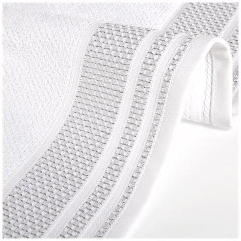 Asciugamano Con Ospite Spugnissima Gim In Cotone Colore Bianco Misura Cm 40x5560x100 - Foto 2