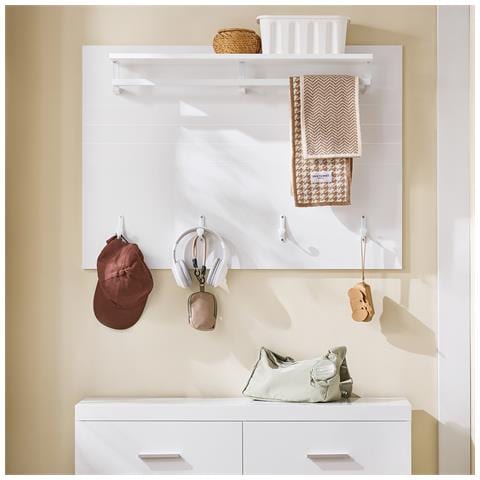 Appendiabiti Da Muro 100x70x20cm Fhk36-w - Foto 7