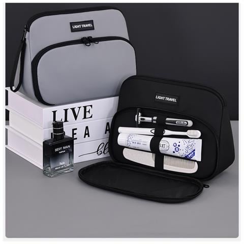Elegante Beauty Case Da Viaggio Per Uomo - Grande Capacità Black - Foto 2