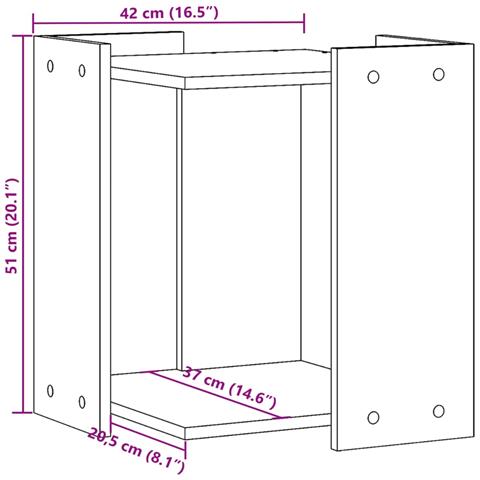 Recinto per Lettiera per Gatti Bianco 80x50x45 cm in Truciolato - Foto 9