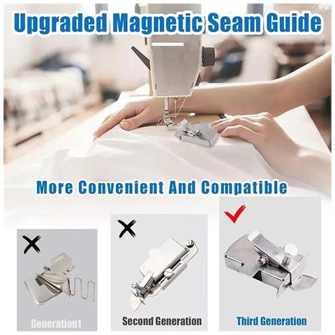 Guida Magnetica Per Cuciture: Accessorio Per Macchina Da Cucire Per Punti Perfetti - Foto 2
