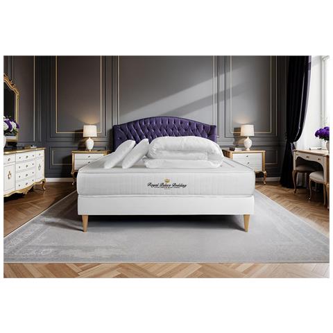 Pacchetto Letto Completo - Materasso 200x200cm + Box Spring Con Doghe (kit) + 2 Cuscini + Piumino - Nottingham - Foto 1