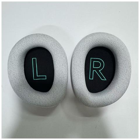 Cuscinetti Auricolari Di Ricambio In Tessuto Compatibili Con Logitech G G522 - Confezione Da 2 Grey+white - Foto 2