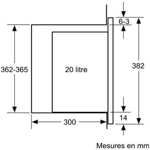 Forno A Microonde Da Incasso 20l 800w Nero - Be523lmb1 - Foto 8