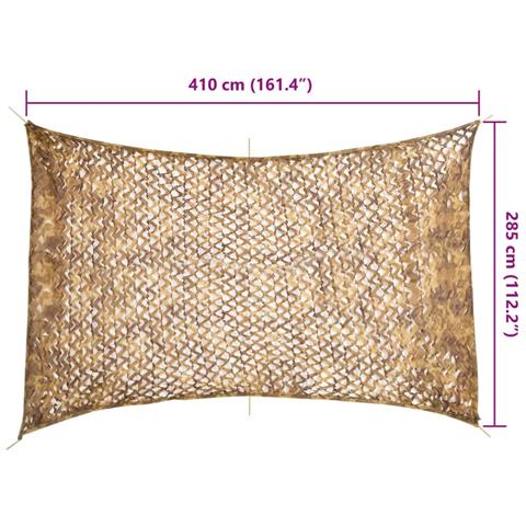 Rete Mimetica con Custodia di Conservazione 410x285 cm Sabbia - Foto 7