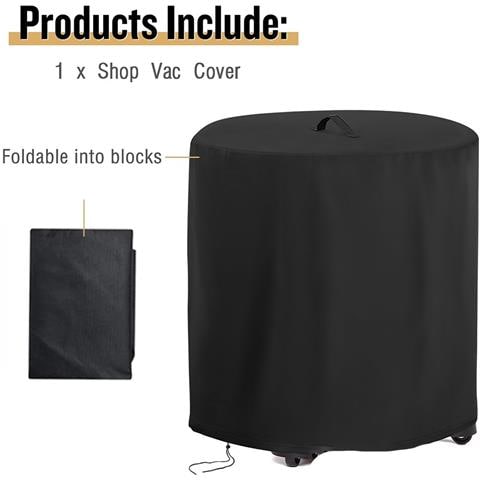 Copertura Nera 420d In Tessuto Oxford Per Aspirapolvere - 61cm D X 67cm H, Impermeabile E Antipolvere - Foto 2