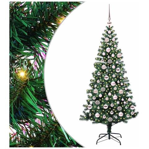 Albero di Natale artificiale con luci integrate Verde 180 cm - Foto 1