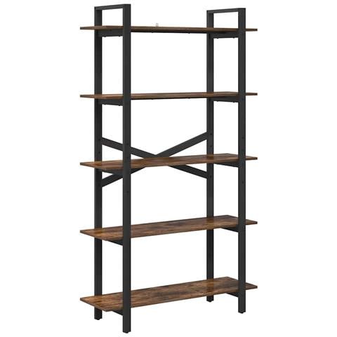 Libreria Rovere fumé 100 x 33,5 x 178 cm Legno multistrato - Foto 1