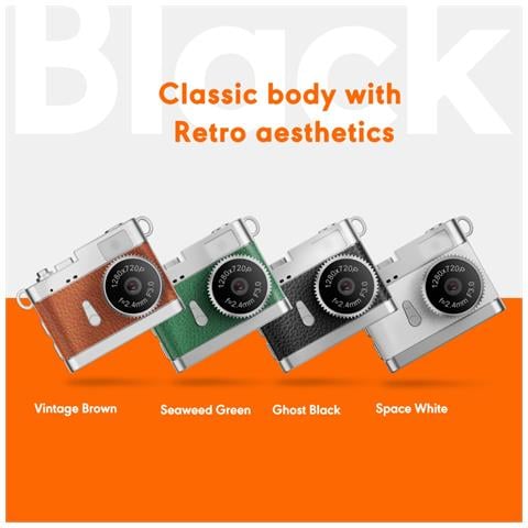 Mini Fotocamera Vlog Portatile - Registratore Video Hd 1080p Con Schermo Ips Da 0.96"" - Foto 3