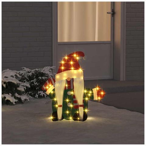 Gnomone Illuminato Bianco caldo 71 x 64 cm Tessuto di Lamè - Foto 2