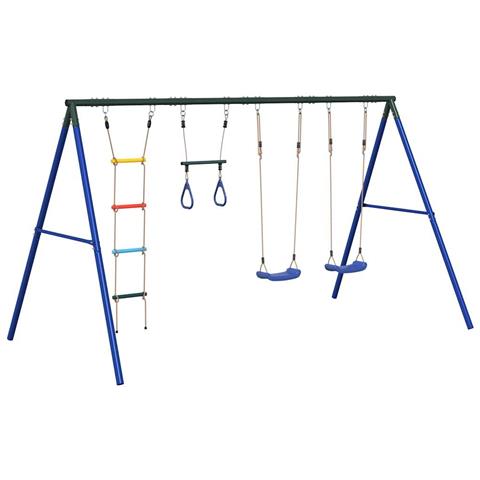 Set Gioco da Esterno con Altalene Trapezio e Scala - Foto 1
