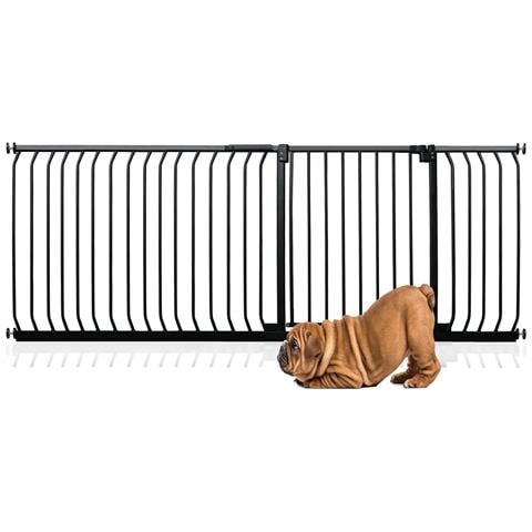 Bettacare Cancelletto Per Cani Elite Con Montaggio A Pressione, 198cm - 207cm, Nero Opaco - Foto 1