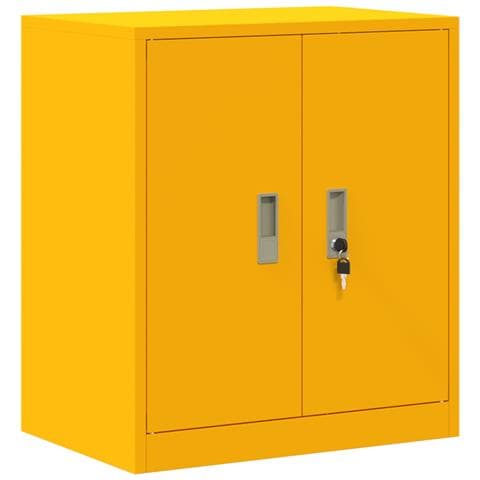 Armadio Giallo senape 60 x 40 x 70 cm Acciaio - Foto 1