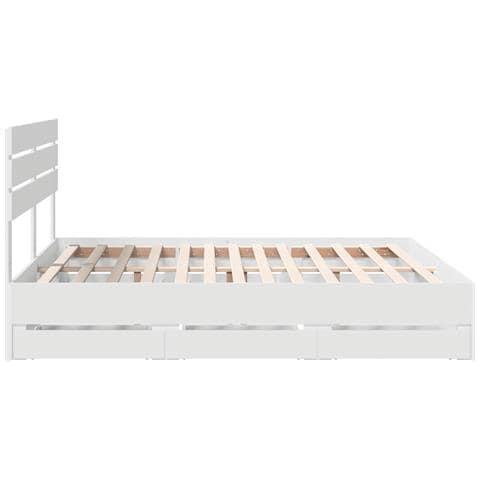 Struttura del letto Bianco 180 x 200 cm Legno Ingegnerizzato - Foto 9