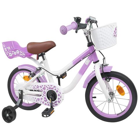 Bicicletta per Bambini 16 Pollici per bambini di 4-6 anni Viola - Foto 2