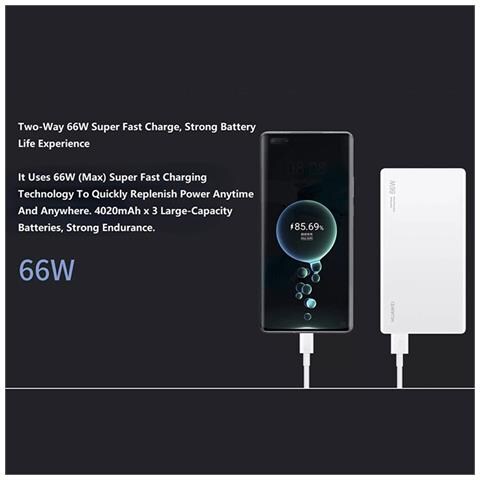 Power Bank - Blu, 12000 mAh, 66W - Foto 4