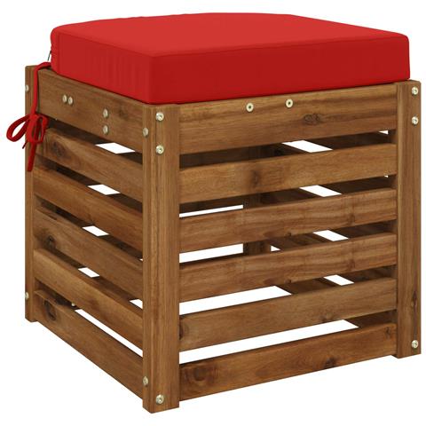 Cuscino per sedile a 1 pezzo SOEST 100% Poliestere Rosso - Foto 2