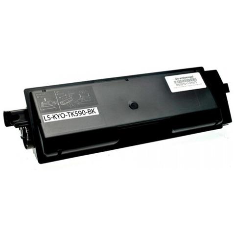 TONER COMPATIBILE -  Tk-590bk Nero Per Kyocera Fs-c2126mfp, 2026mfp, c5250dn 7k Tk 590 7.000 Pagine Tk 590 1t02kv0nl0 - Foto 1