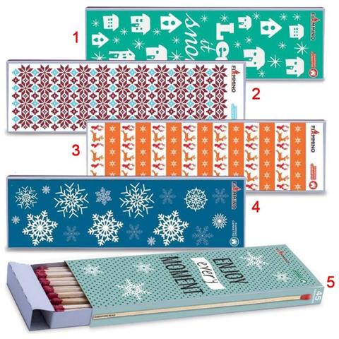 45 Fiammiferi Caminetto Winter 20 Cm Da Collezione Vari Modelli - Foto 1