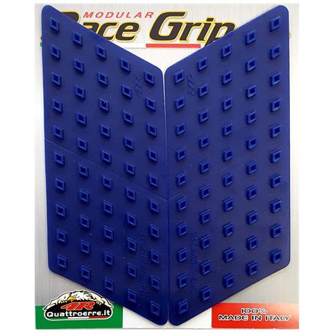 Protezione Serbatoio Antiscivolo Laterale per Moto Race Grip Evo, Blu, 16 x 5,5 cm, 2 Pezzi - Foto 1