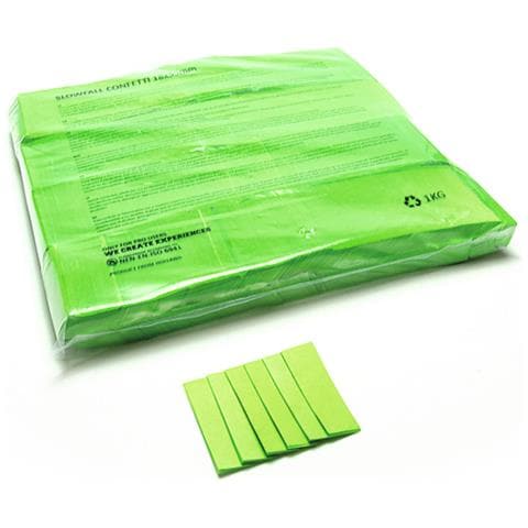 Slowfall Confetti Rectangular 55x18mm, Light Green, 1kg - Foto 3