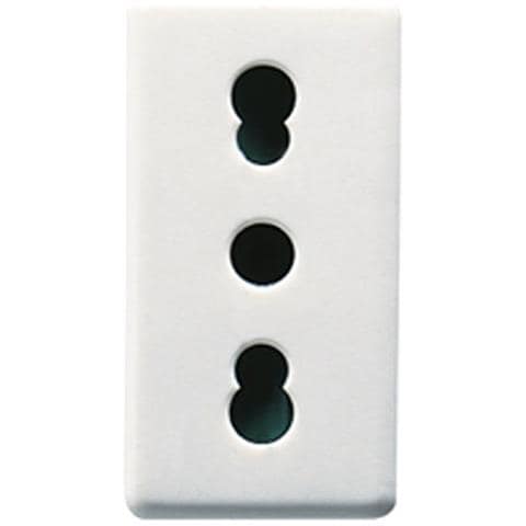 Gw20203 - Presa Bivalente 250v Ac - 2p+t 16a Bivalente - P11-p17 - 1 Modulo - System White - Foto 3