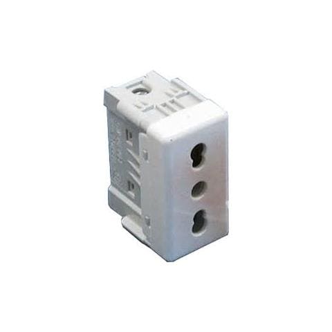 Gw20203 - Presa Bivalente 250v Ac - 2p+t 16a Bivalente - P11-p17 - 1 Modulo - System White - Foto 1
