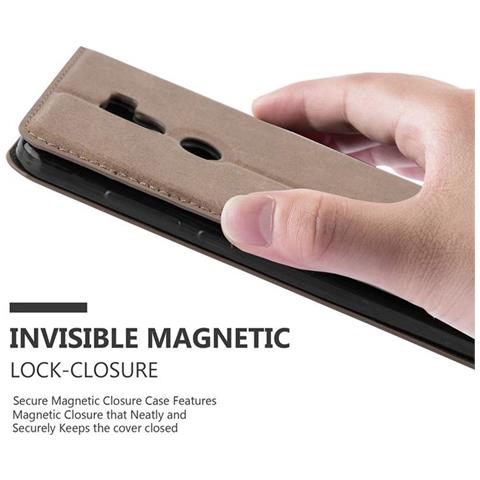 Custodia Compatibile Con Xiaomi Mi 5s Plus In Bruno Caffè - Coperchio Protettiva Con Chiusura Magnetica, Funzione Stand E Tasca Per Le Carte - Foto 4