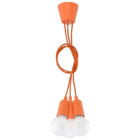 Lampadario A Sospensione, In Plastica, 15 X Max. 100, Colore: Arancione - Foto 15