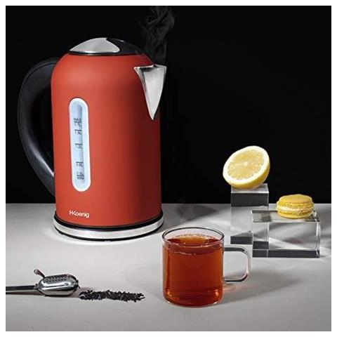 Bollitore Elettrico BOE54 Capacità 1.7 Litri Potenza 2200 Watt Colore Rosso - Foto 2