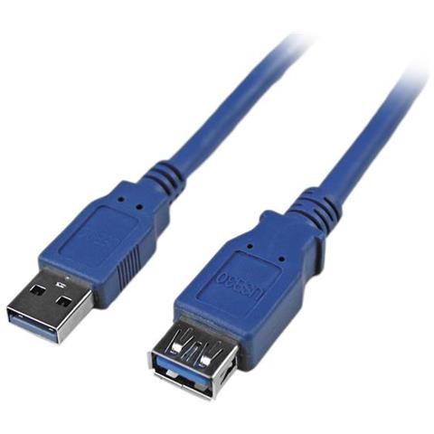 Cavo prolunga USB 3.0 SuperSpeed Tipo A da 1,8m da A ad A nero - M / F - Foto 1