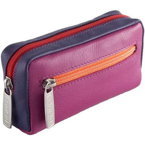 Portachiavi unisex colorato in vera pelle vitello Fucsia - Foto 1