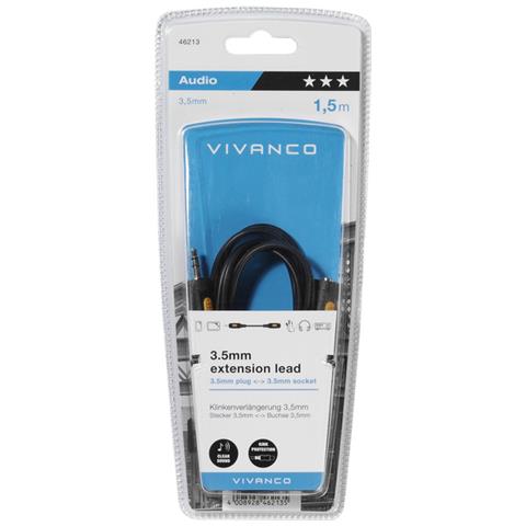 46056 2.5m 3.5mm 3.5mm Nero, Giallo cavo audio - Foto 2