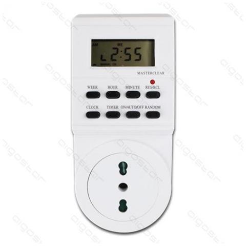 Aigostar Presa Elettrica 230 Volt Con Timer Digitale Temporizzatore Programmabile - Foto 1