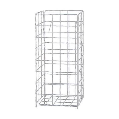 229750 bidone per la spazzatura 60 L Rettangolare Metallo Bianco - Foto 1