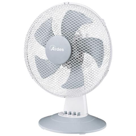Ventilatore da Tavolo AR5ST30W con 3 Velocità Potenza 30 W Colore Bianco /Grigio - Foto 1