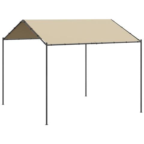 Tenda a Baldacchino Beige 4x4 m in Acciaio e Tessuto - Foto 1