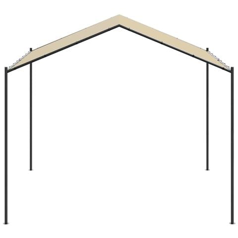 Tenda a Baldacchino Beige 4x4 m in Acciaio e Tessuto - Foto 8